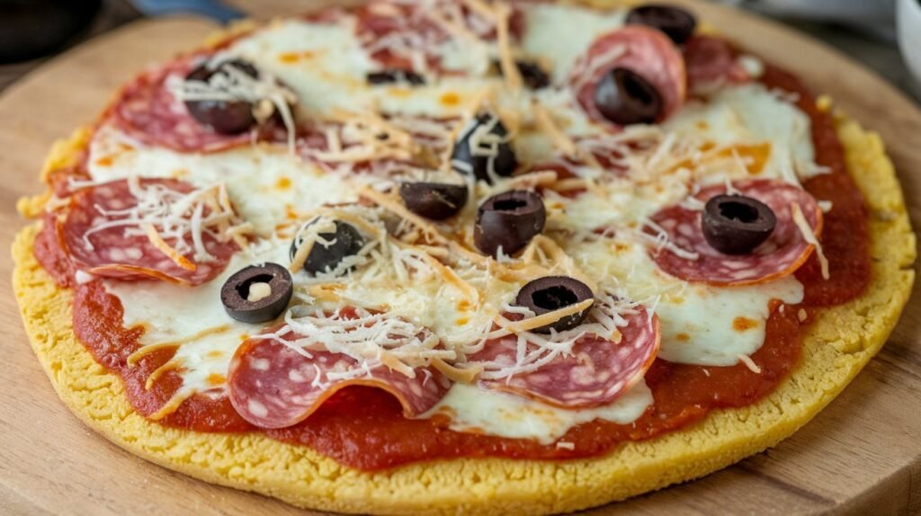 Keto Cauliflower Crust Pizza