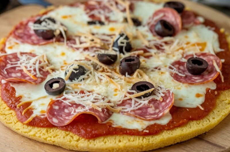 Keto Cauliflower Crust Pizza Recipe