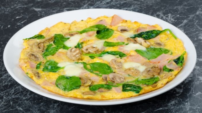 Ham, Mushroom & Spinach Frittata